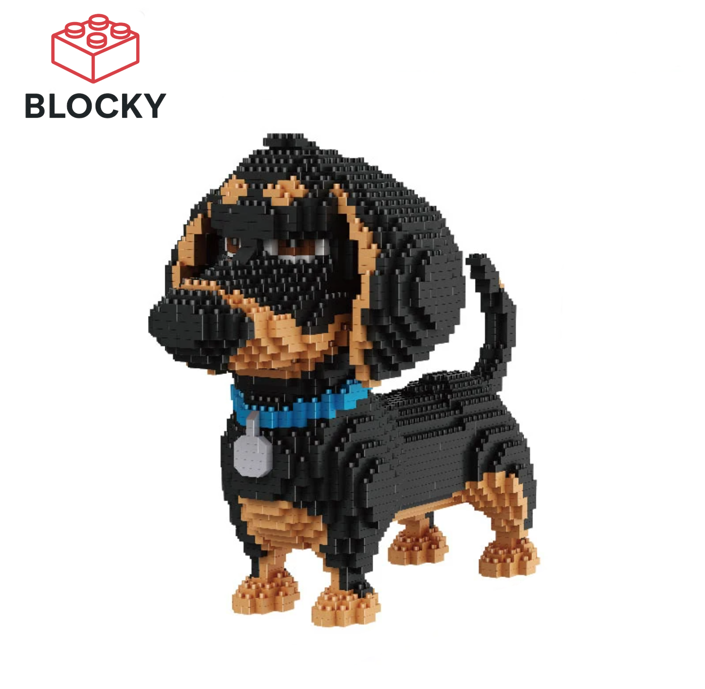 Perro Salchicha de Construcción - Blocky