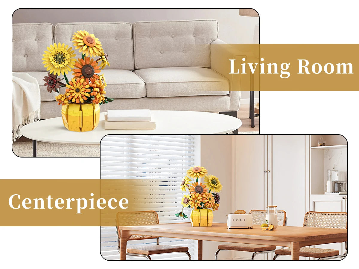 Girasoles de Construcción Grande